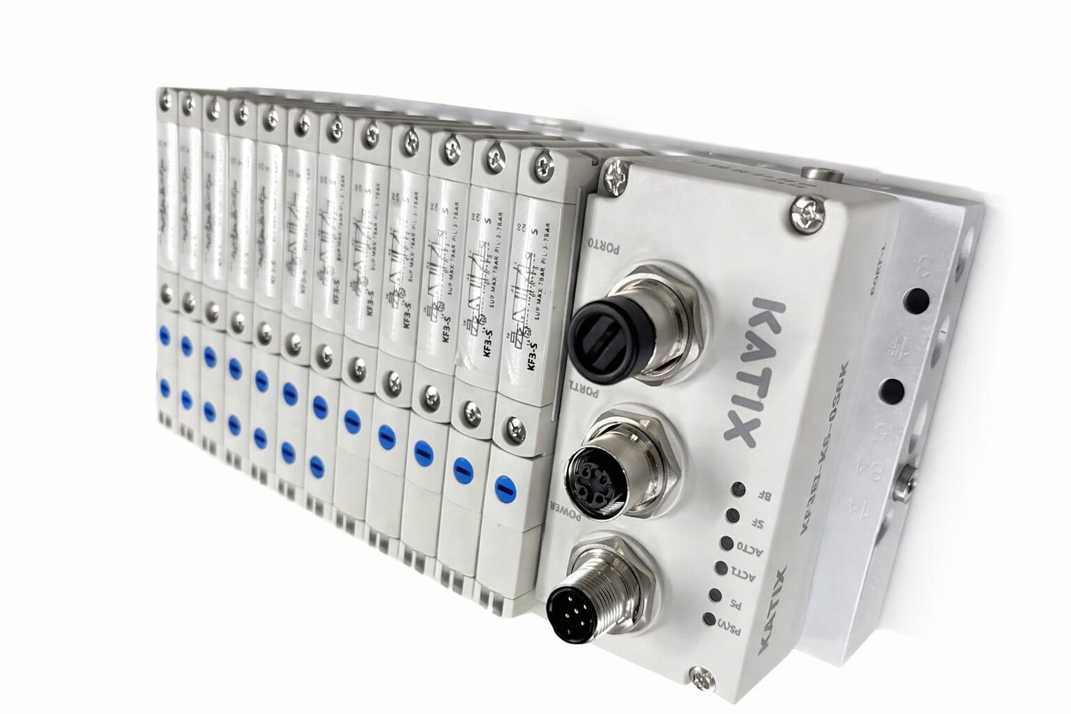 KF Series Manifold Solenoid Valve (EtherNet/IP, ProfiNet, EtherCAT, CC-Link, Profibus, Modbus, 25 Pin Connector)